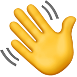 Waving emoji